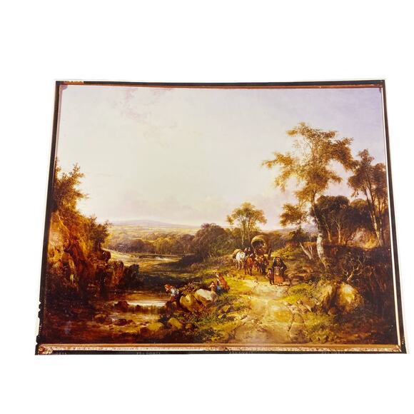 Vintage Scenic Painting Photograph With Negative - Picture 4 of 6